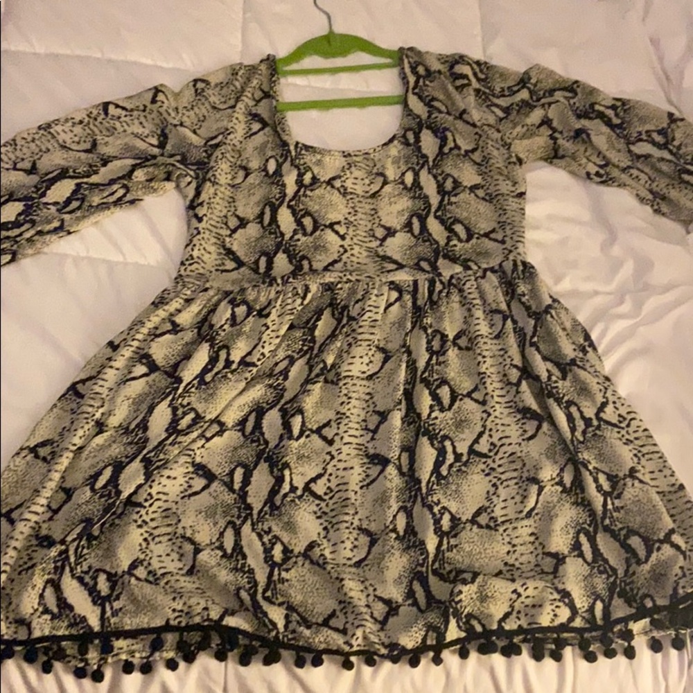 Tobi snakeskin dress